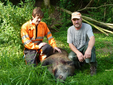 Erfolgreiche Nachsuche im August 2010